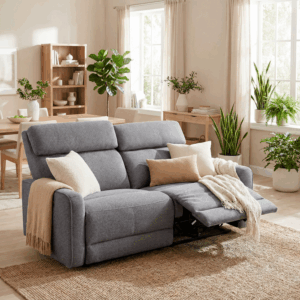 SOFÁ 3 PLAZAS RELAX ELÉCTRICO PILOT GRIS